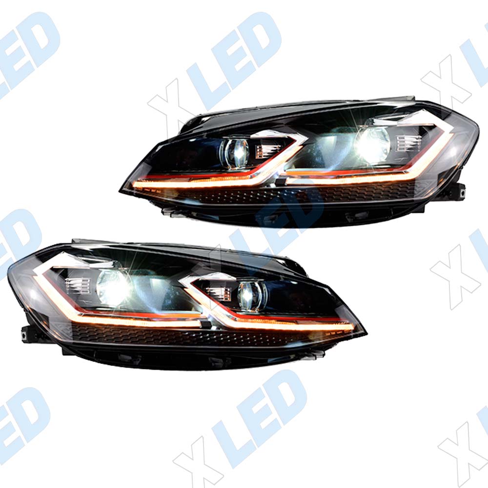 Комплект фар (тюнинг) Volkswagen Golf 7 (2017-2020) Bi-led №2