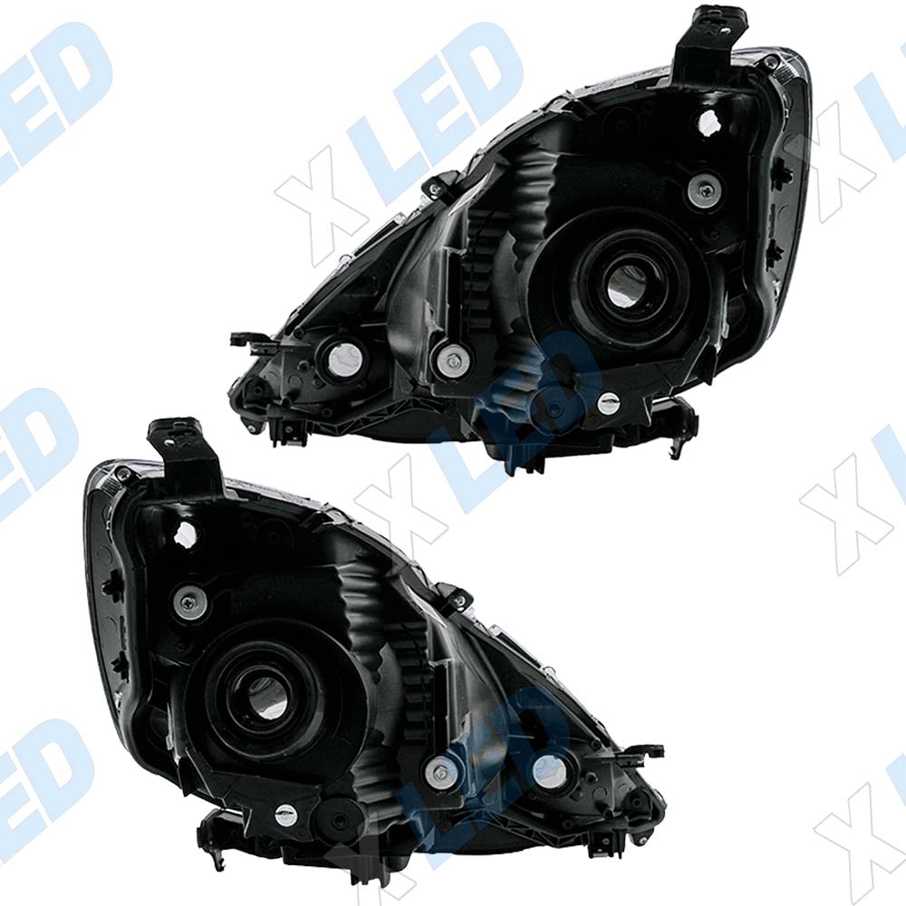 Комплект фар Honda Jazz/Fit (2009-2011) с bi-led линзами Х6 X-LED, подключение галоген