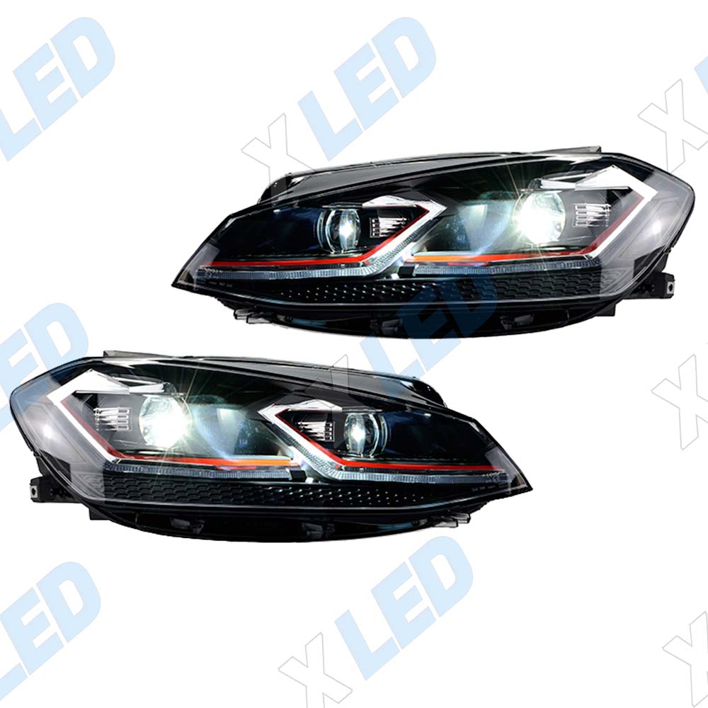 Комплект фар (тюнинг) Volkswagen Golf 7 (2017-2020) Bi-led №2