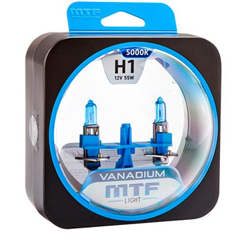 Галогенные лампы H1 MTF Vanadium 12V 5000K