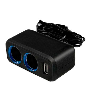 Разветвитель Neoline SL-211 (2 розетки + USB) с кабелем