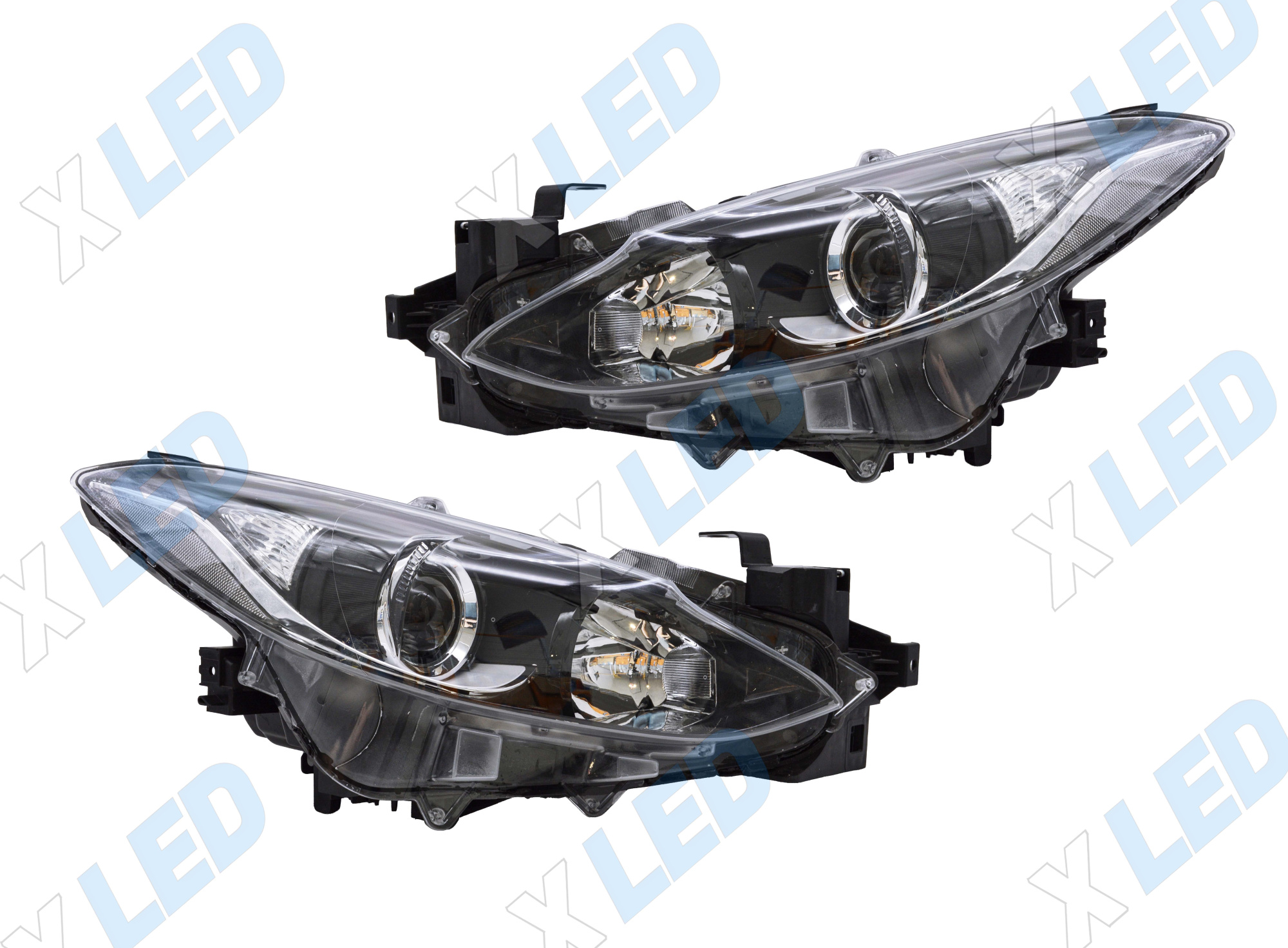Комплект фар Mazda 3 BM (2013-2017) с bi-led линзами ХV3 pro X-LED