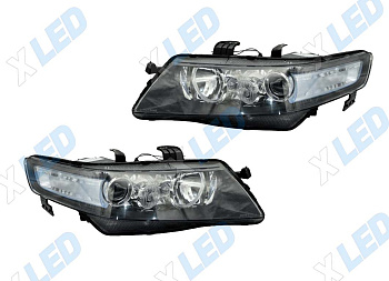 Комплект фар Honda Accord 7 (2006-2008) с bi-led линзами ХV6 X-LED