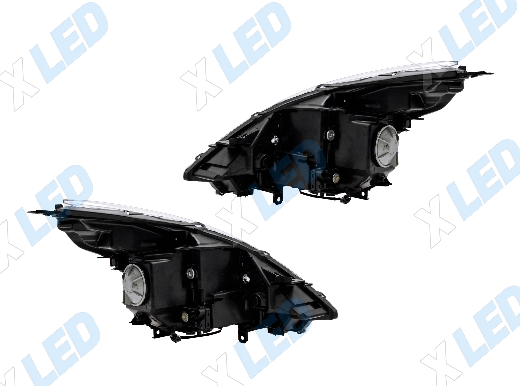 Комплект фар Nissan Teana (2011-2013) с bi-led линзами Х5 X-LED, подключение ксенон
