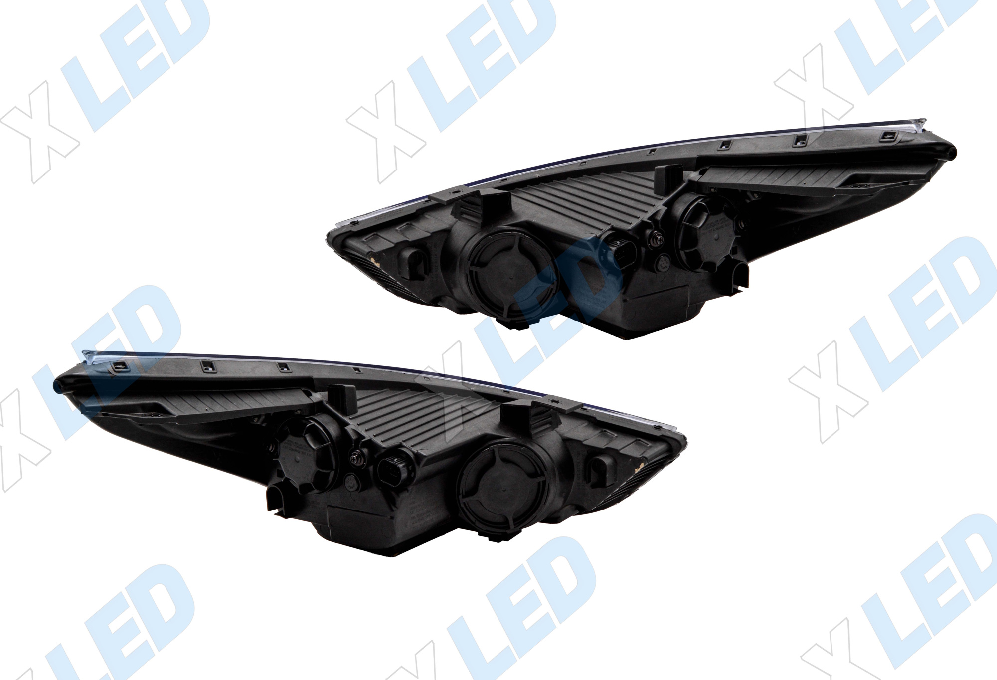Комплект фар Hyundai Solaris (2017-2020) с bi-led линзами Х4 X-LED, подключение галоген