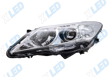 Фара Toyota Camry XV50 (2011-2014) галоген, с линзой, с электрокорректором (левая)