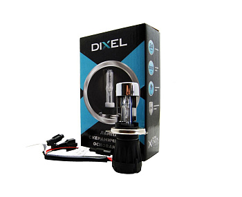 Би-ксеноновая лампа H4 H/L Dixel UXV Ceramick +30% AC 5000К