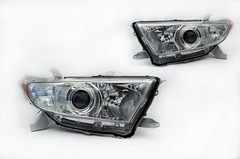 Комплект фар Toyota Highlander (2010-2013) с bi-led линзами Х4 X-LED