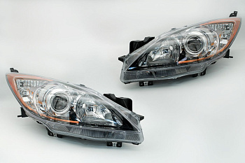 Комплект фар Mazda 3 BL (2009-2013) с bi-led линзами Х4 X-LED