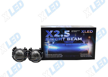 Комплект би-лед (Bi-Led) линз X-LED X2.5 Bright Beam 6000К