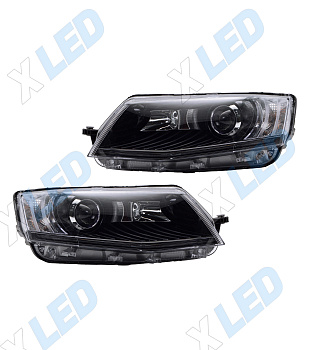 Комплект фар Skoda Octavia A7 (2013-2016) с bi-led линзами ХV3 Pro X-LED